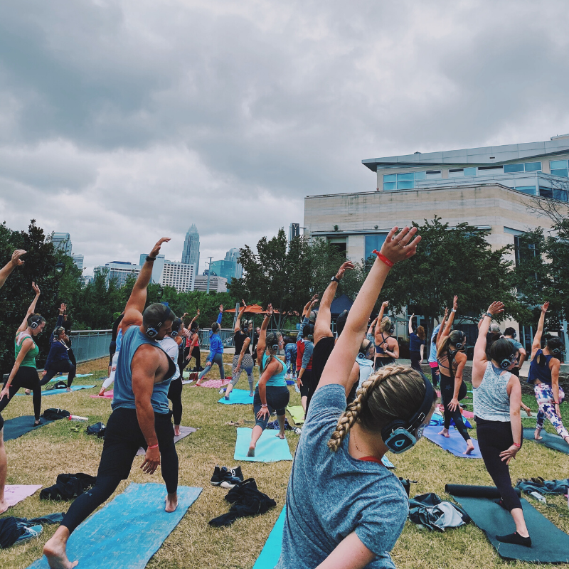 Elevate your yoga @clubvitality and reach your highest potential. Move flow  and stretch Tuesday nights…